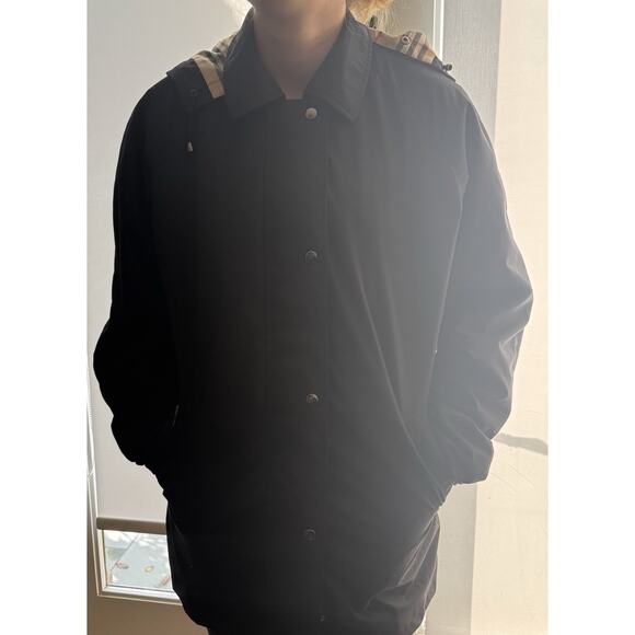 Burberry Women’s Y2K Winter Jacket With Zip Wool Lining Size 14Retail $2000 Plus - Picture 6 of 11